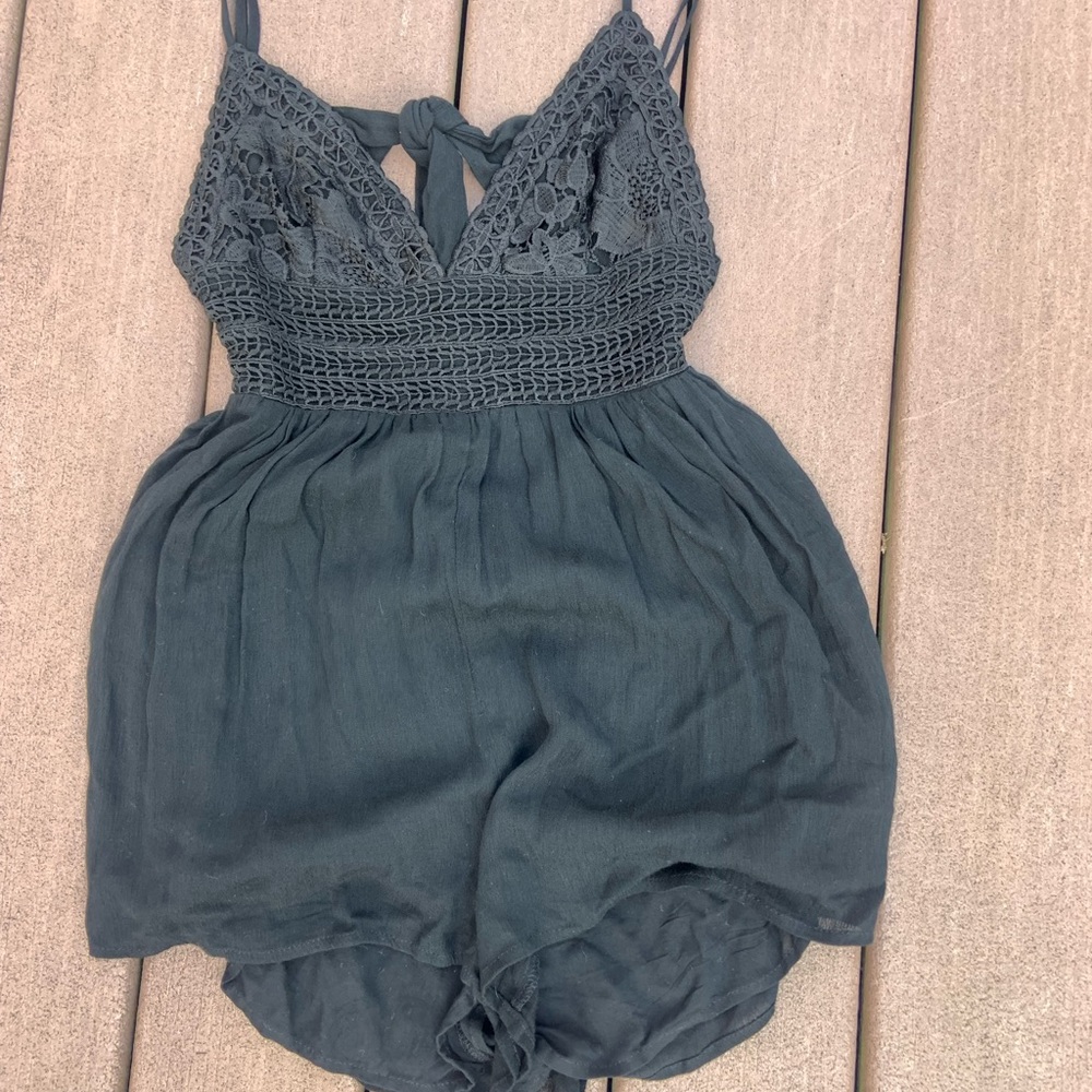 ILLA ILLA crocheted open back romper  from Island Gypsy